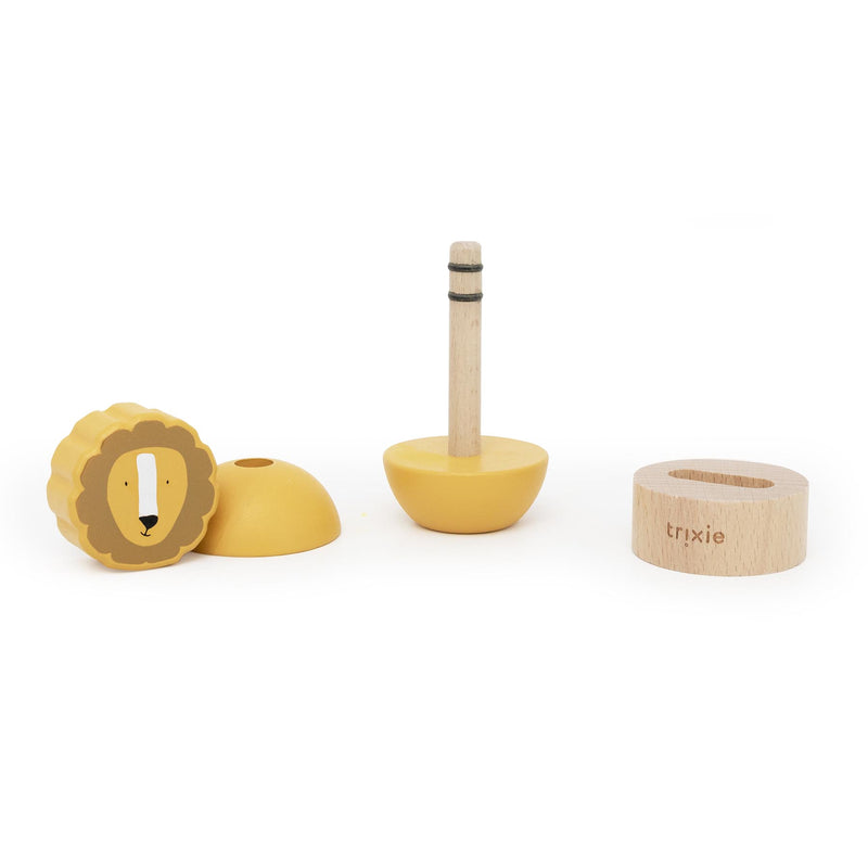 Wooden rattle stacker - Mr. Lion