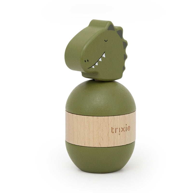 Wooden rattle stacker - Mr. Dino