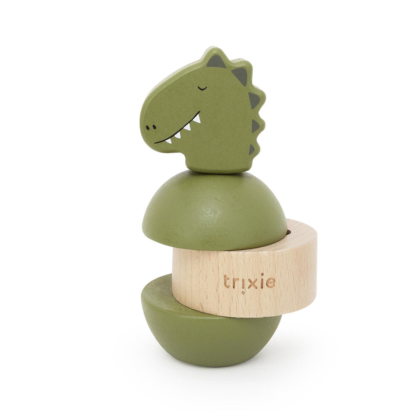 Wooden rattle stacker - Mr. Dino