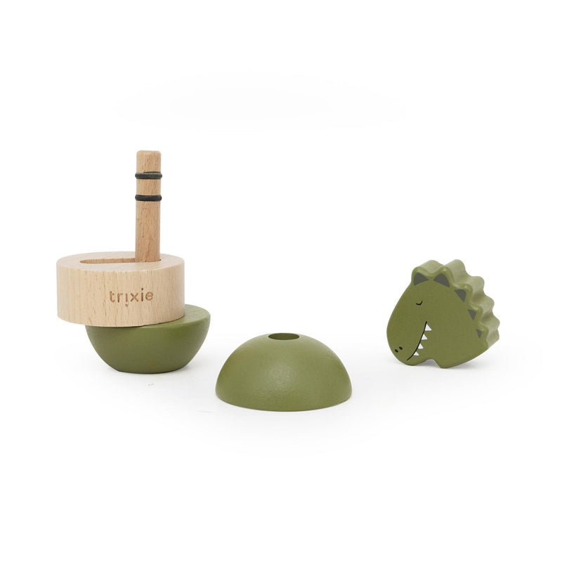Wooden rattle stacker - Mr. Dino