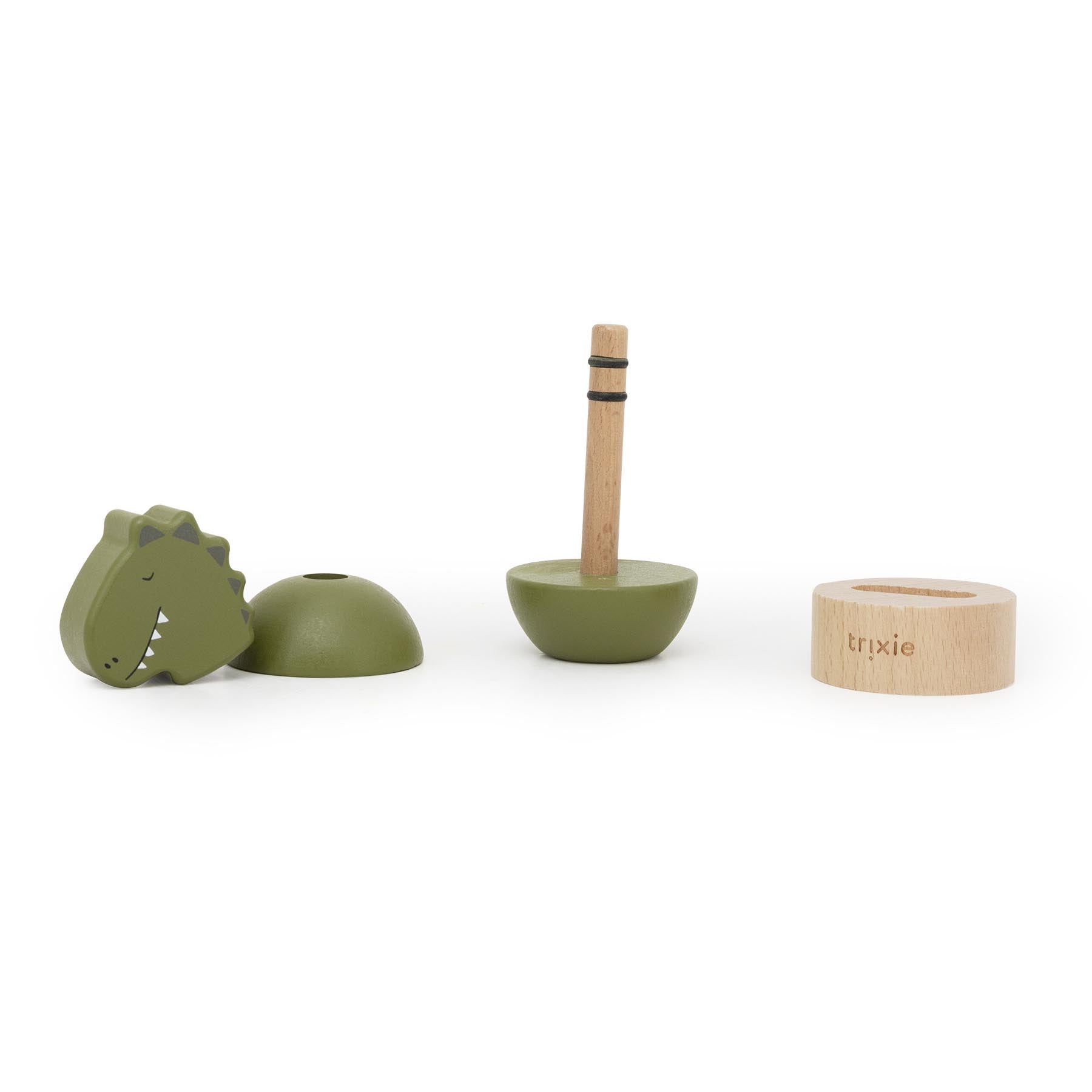 Wooden rattle stacker - Mr. Dino