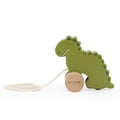 Wooden small pull along toy - Mr. Dino