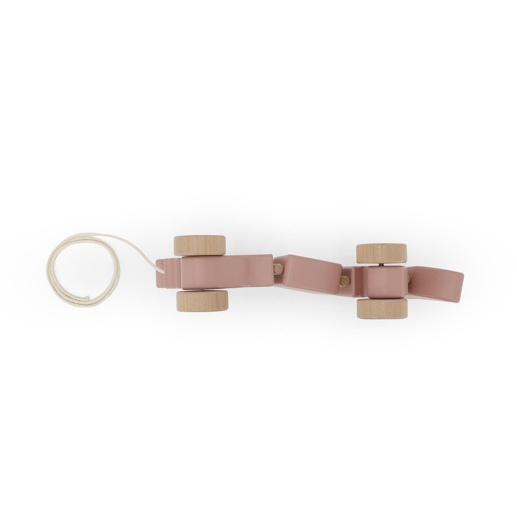 Wooden wiggle pull along toy - Mrs. Cat