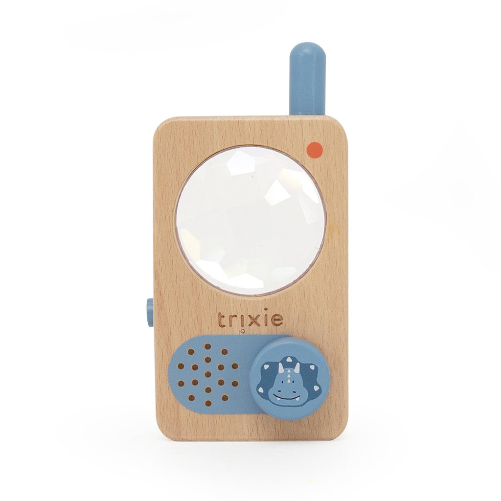 Wooden walkie talkie - Mr. Triceratops
