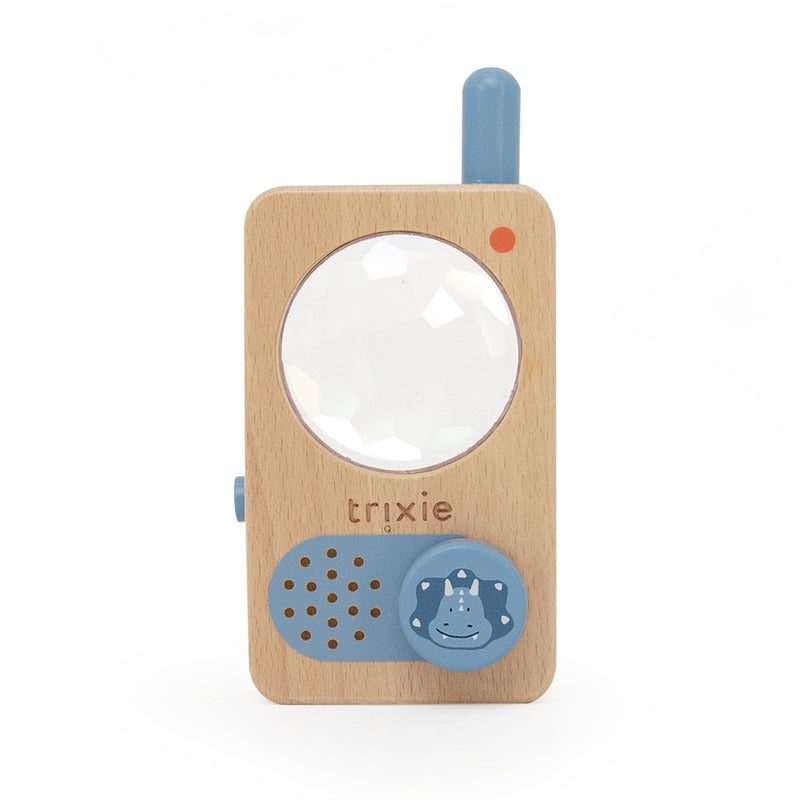 Wooden walkie talkie - Mr. Triceratops