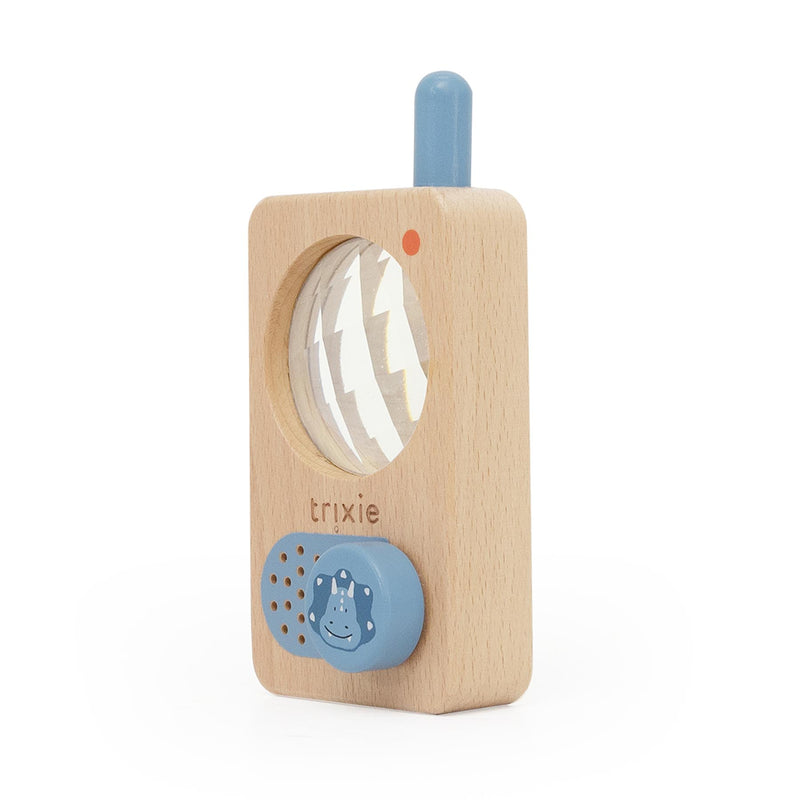 Wooden walkie talkie - Mr. Triceratops