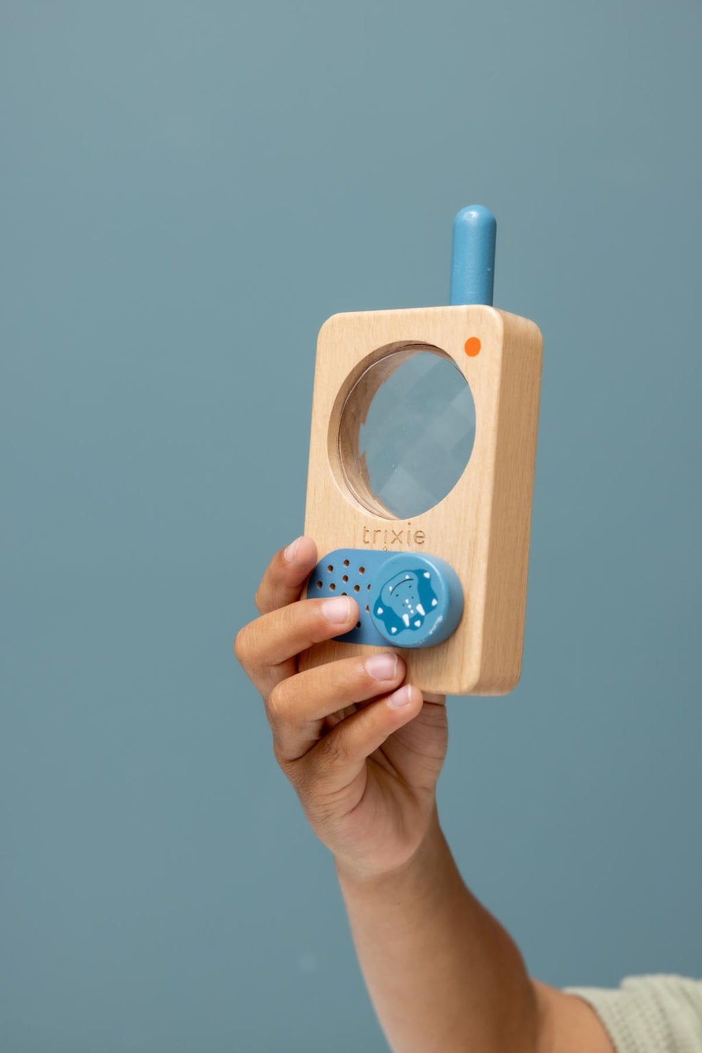 Wooden walkie talkie - Mr. Triceratops