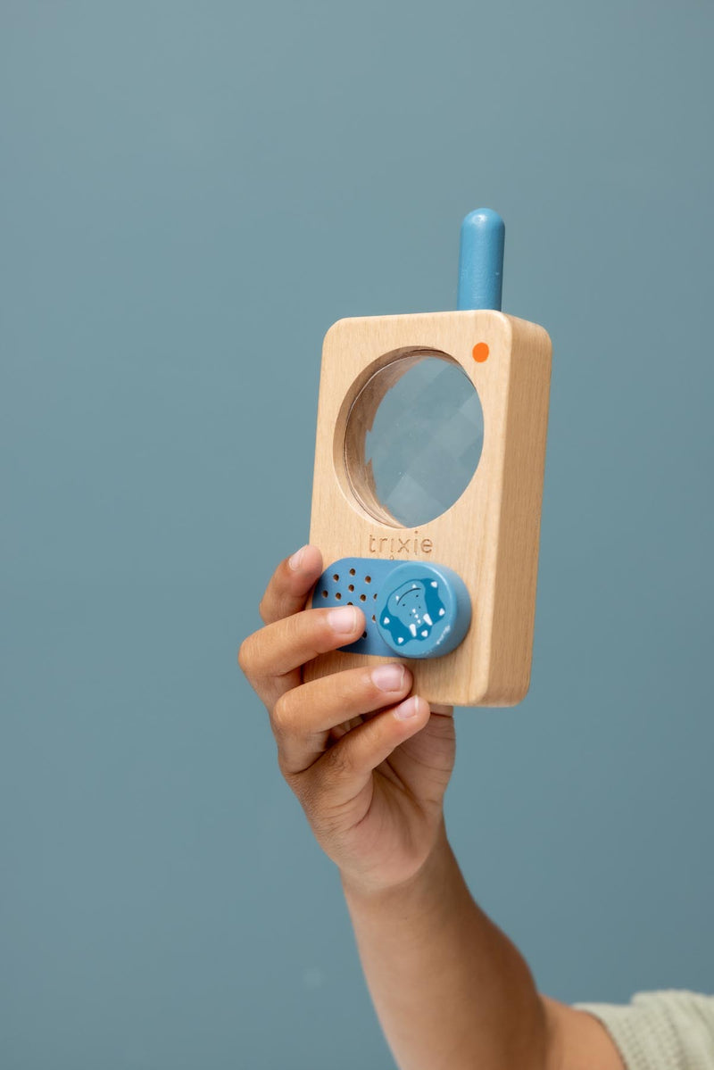 Wooden walkie talkie - Mr. Triceratops