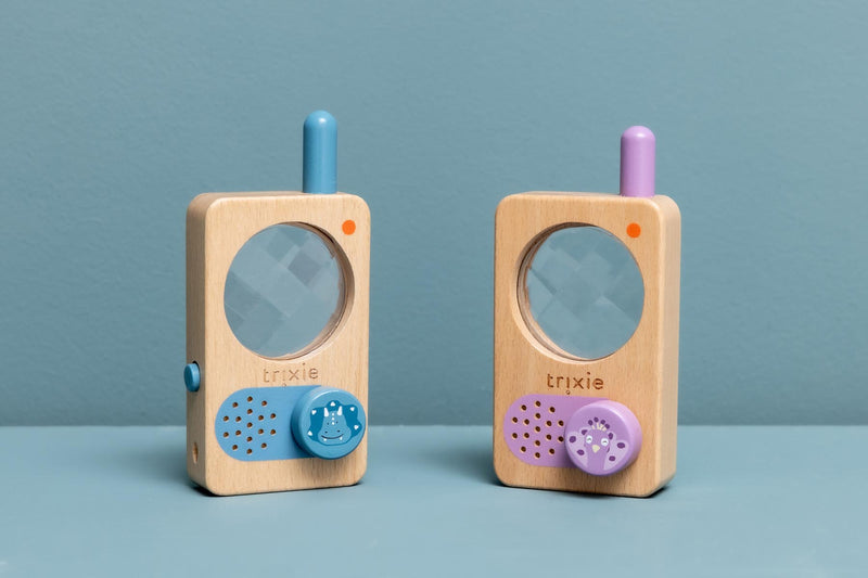 Wooden walkie talkie - Mr. Triceratops