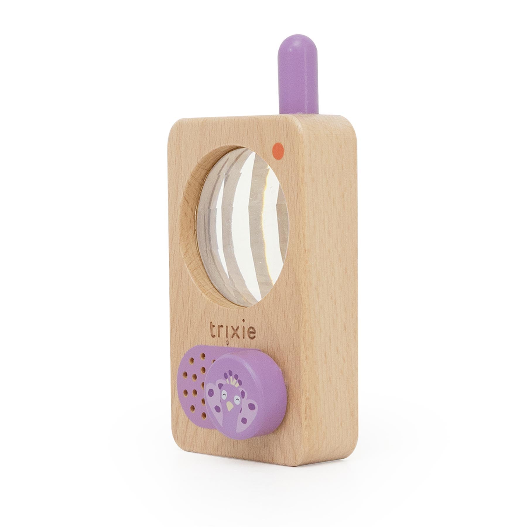 Houten walkie talkie - Mrs. Peacock