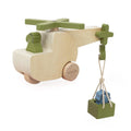 Wooden animal helicopter