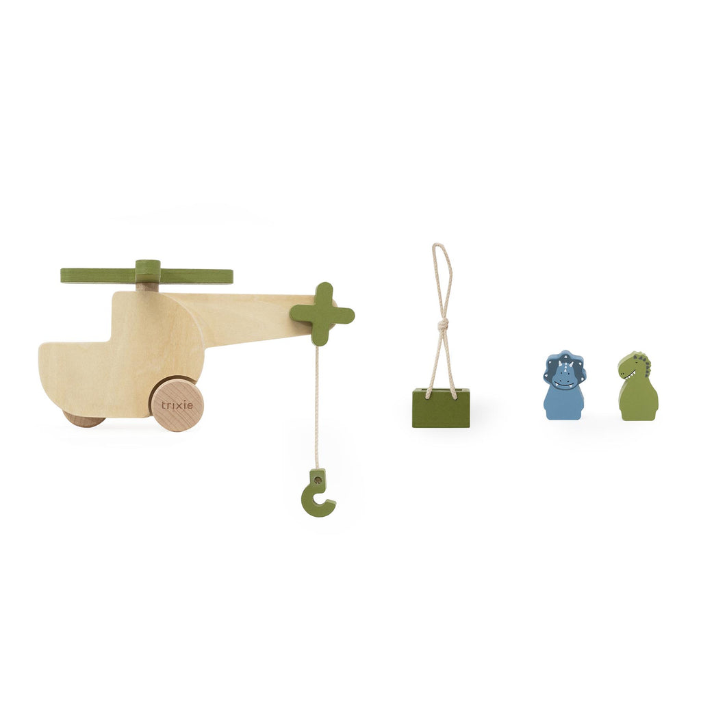 Wooden animal helicopter