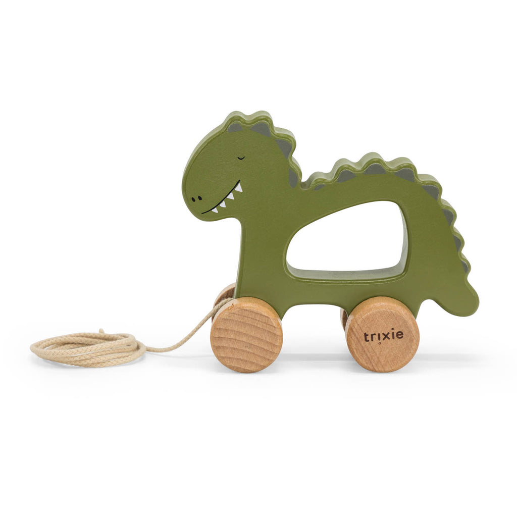 Houten trekspeeltje - Mr. Dino