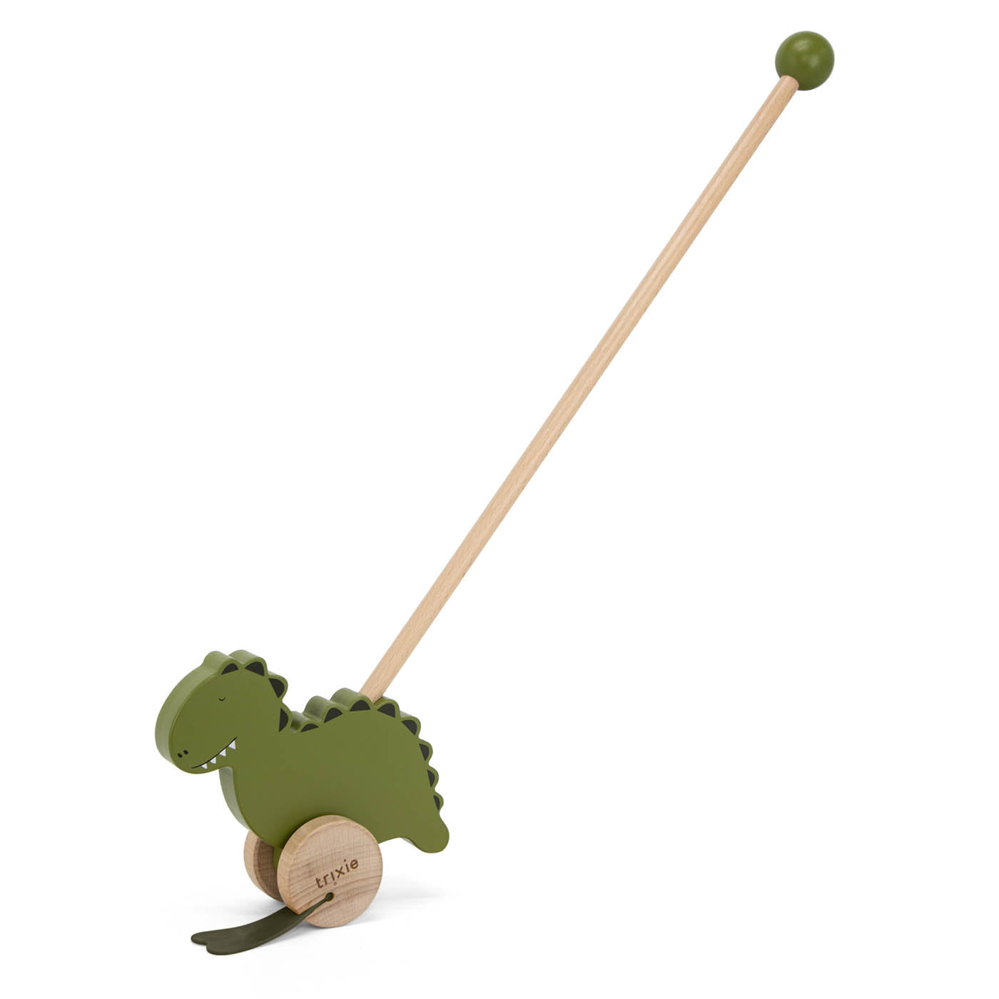 Houten duwstok - Mr. Dino