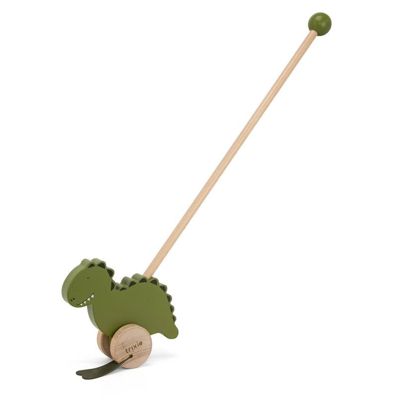 Houten duwstok - Mr. Dino