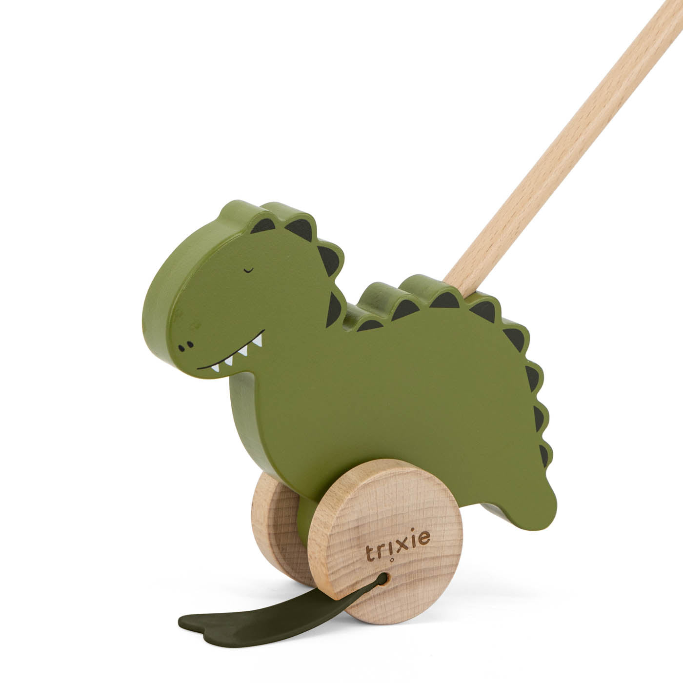 Houten duwstok - Mr. Dino