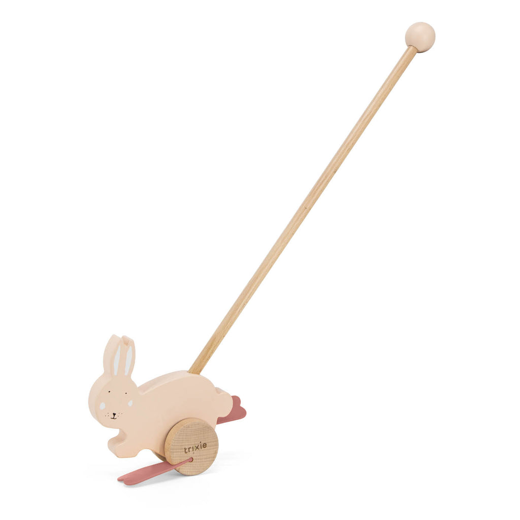 Houten duwstok - Mrs. Rabbit