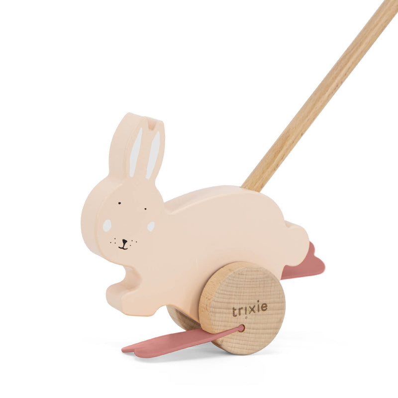 Houten duwstok - Mrs. Rabbit