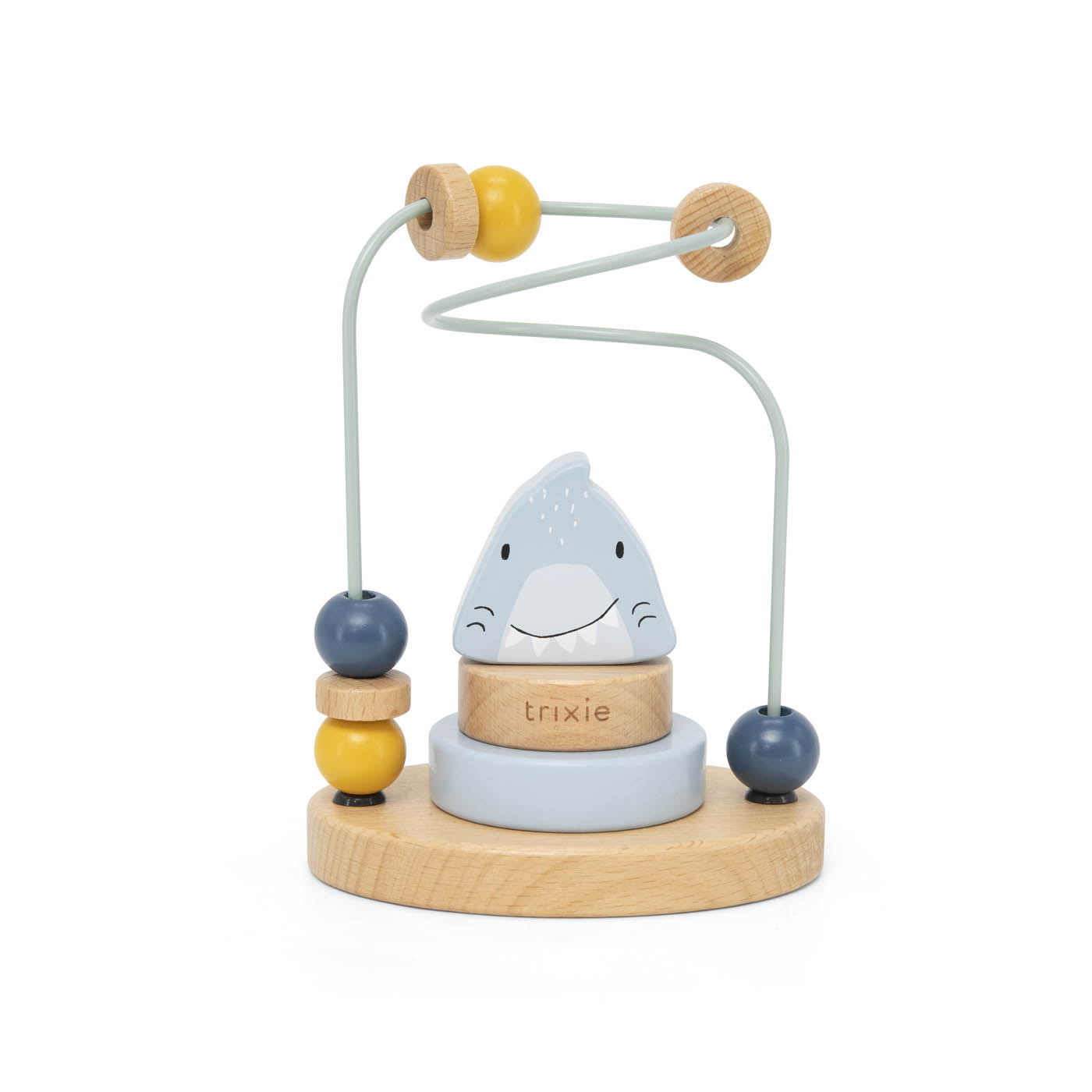 Houten kralenframe - Mr. Shark