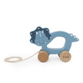 Wooden pull along toy - Mr. Triceratops