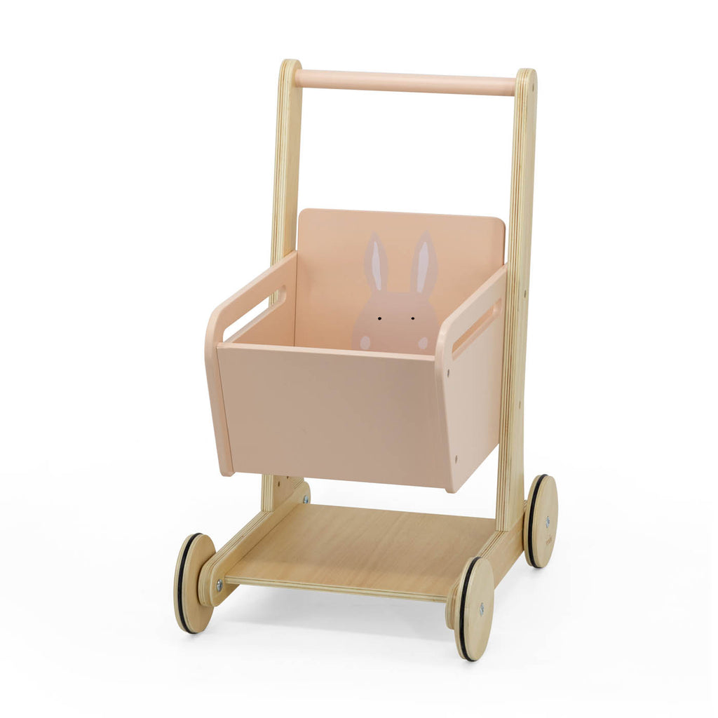 Houten winkelwagen - Mrs. Rabbit