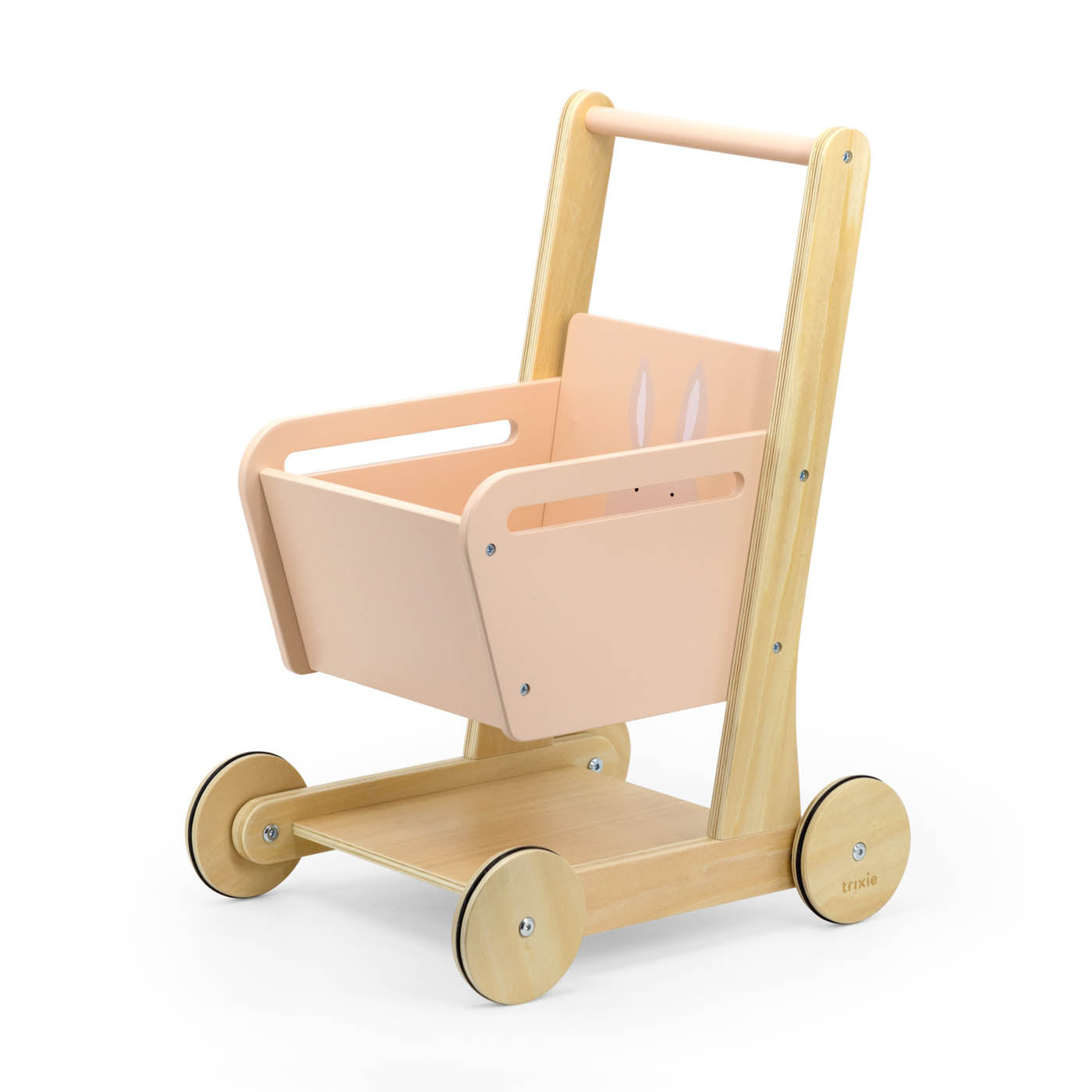 Houten winkelwagen - Mrs. Rabbit