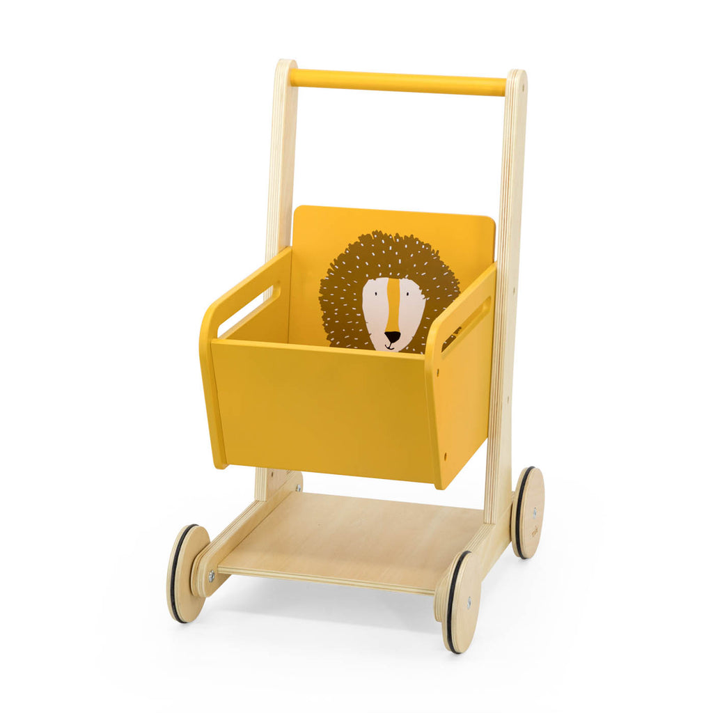 Houten winkelwagen - Mr. Lion