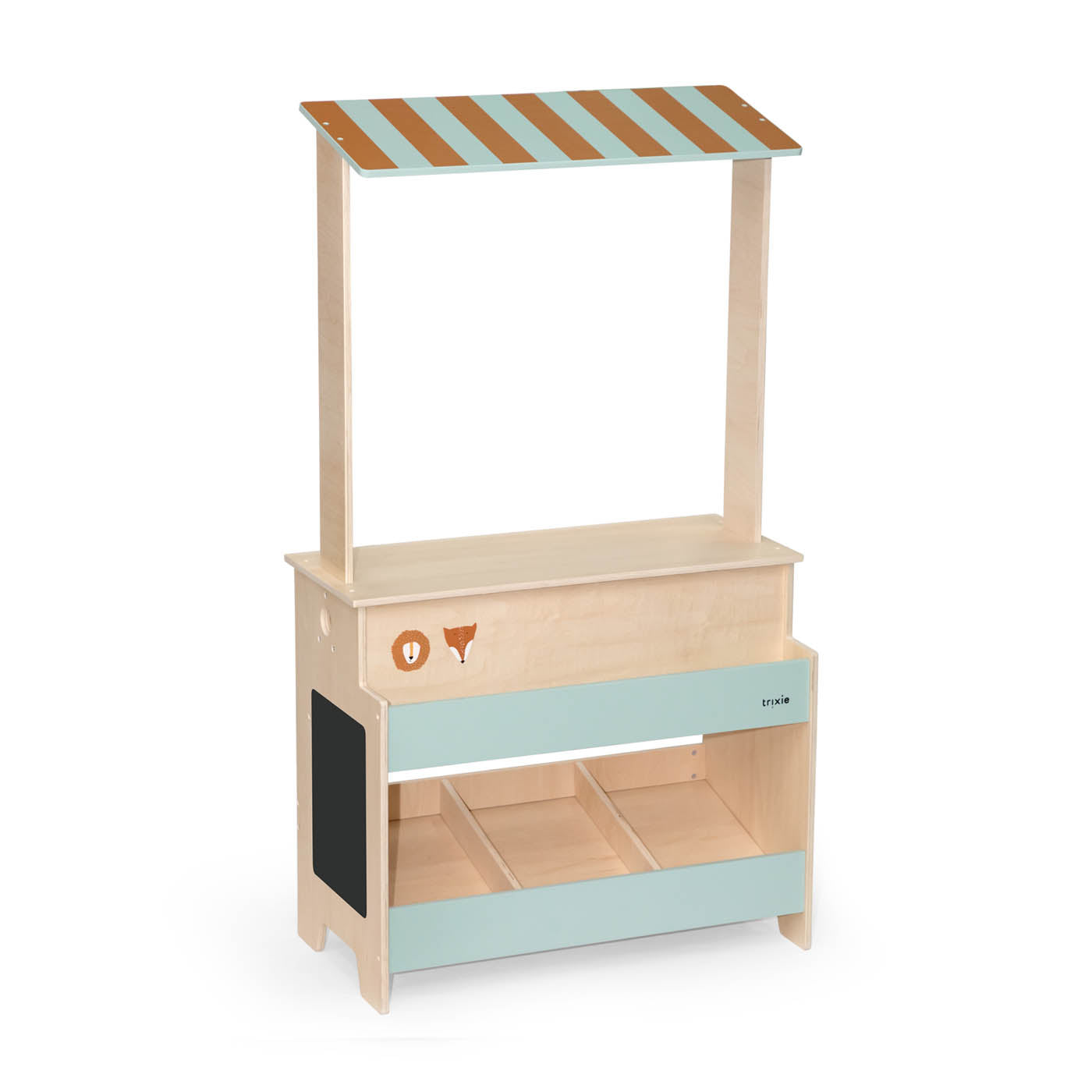 Houten marktkraam