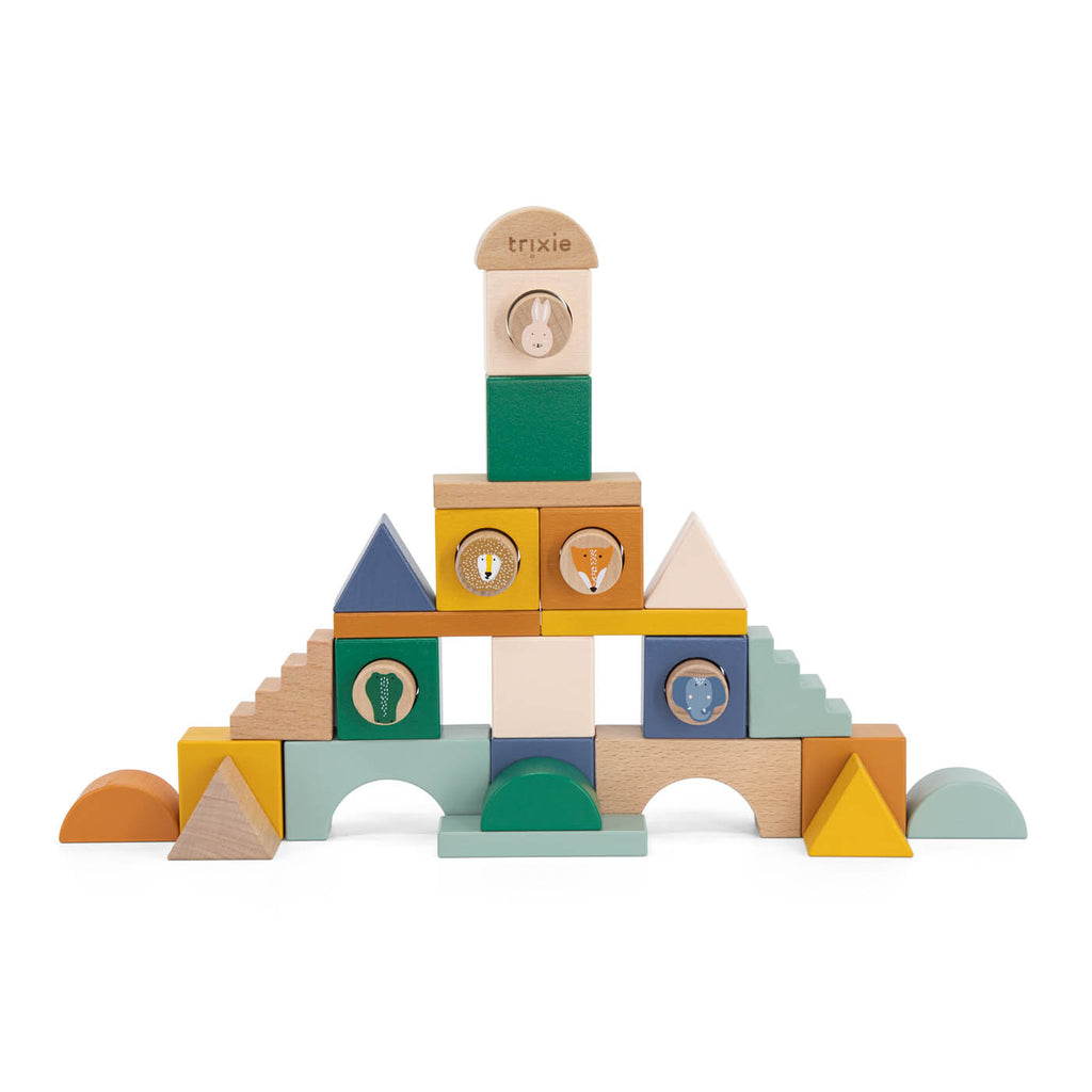 Wooden block city - 31pcs