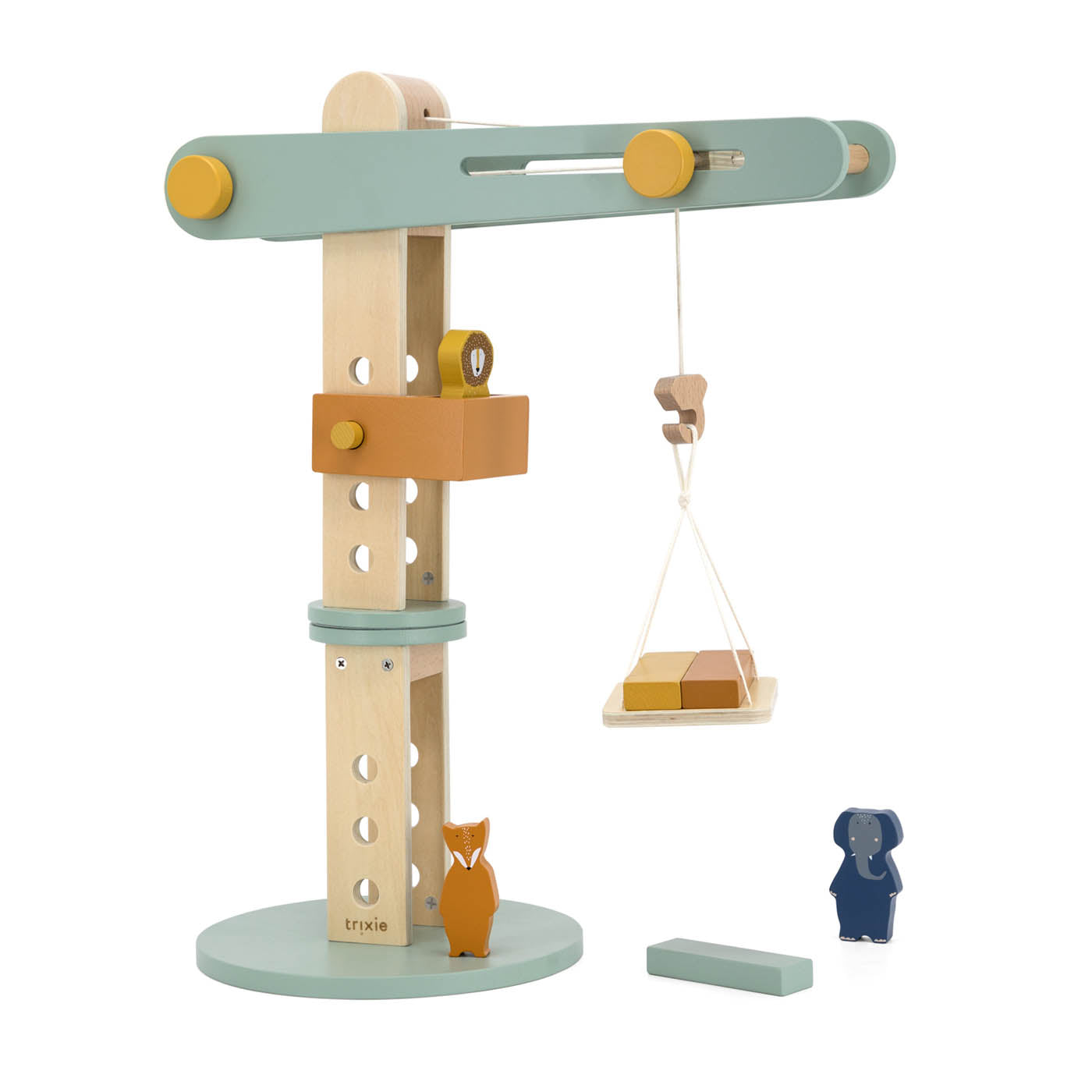Houten hijskraan