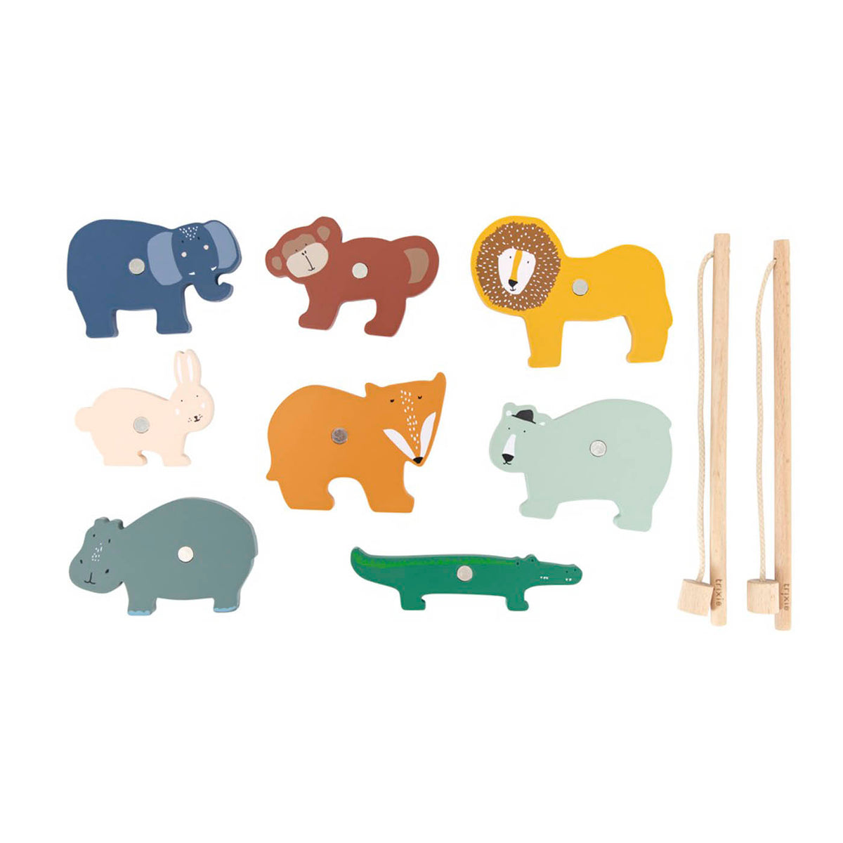 Cube d'activités 5-en-1 en bois Animaux (1 an et +) Trixie - Dröm Cube d'activités 5-en-1 en bois Animaux (1 an et +) Trixie - Dröm