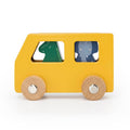 Houten dierenauto set