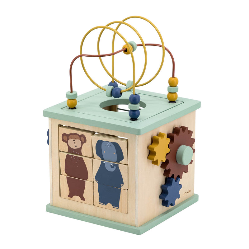 Houten 5-in-1 activiteiten kubus