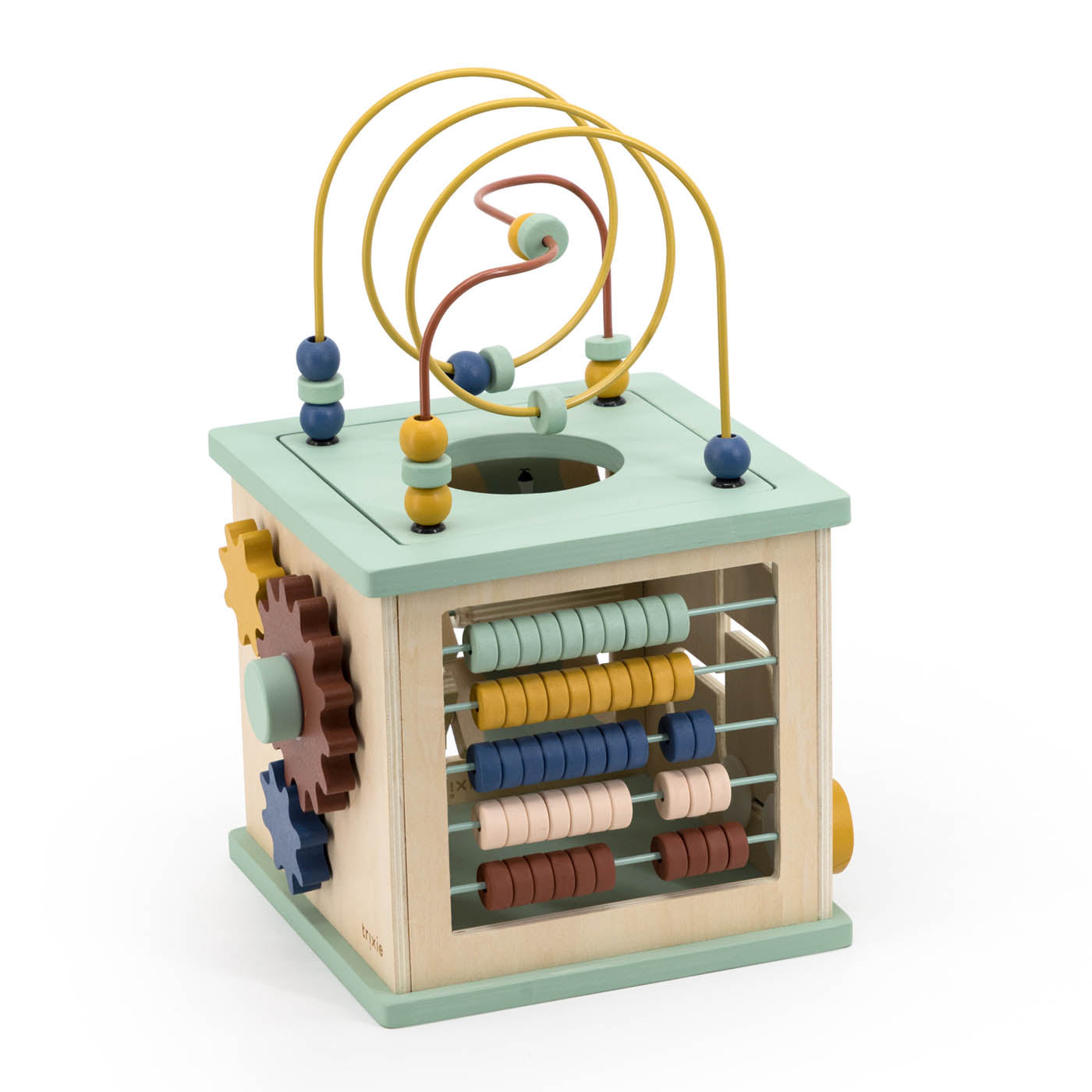 Houten 5-in-1 activiteiten kubus