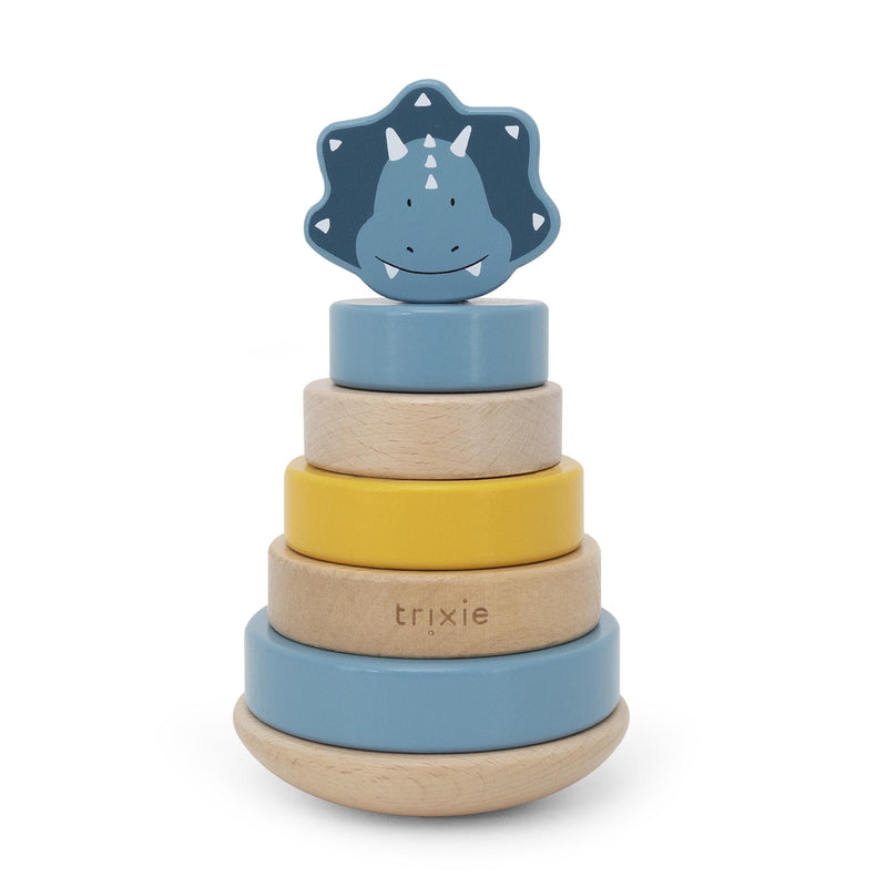 Wooden stacking toy - Mr. Triceratops