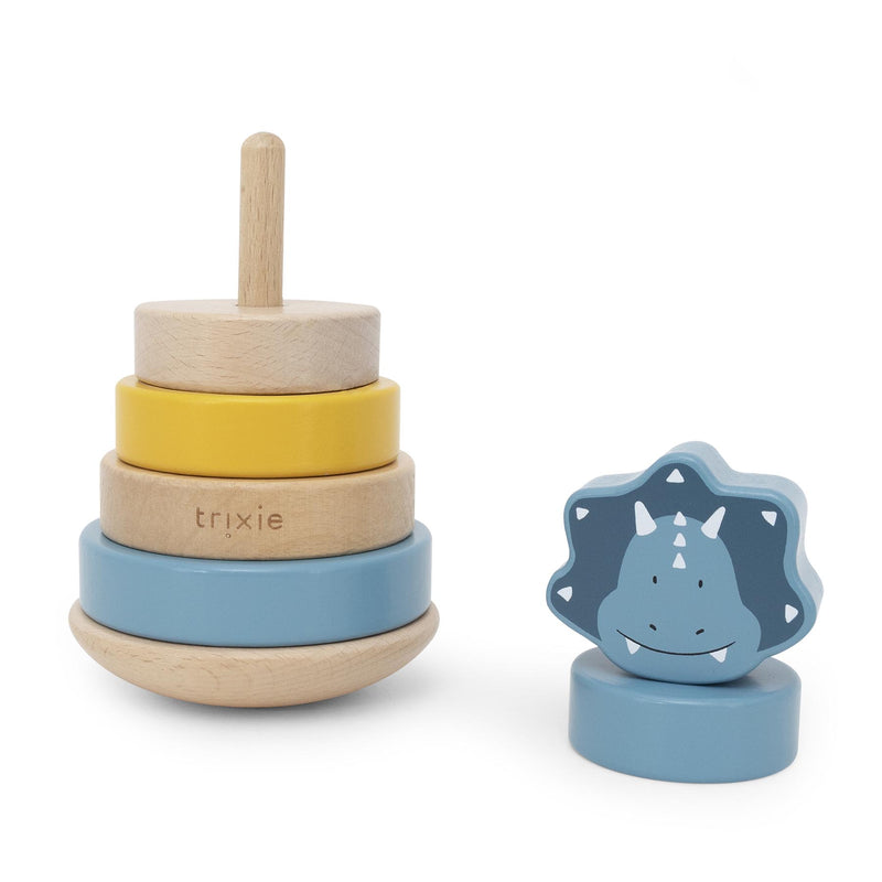 Wooden stacking toy - Mr. Triceratops