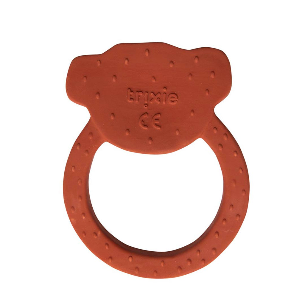 Natuurlijk rubber ronde bijtring - Mr. Monkey