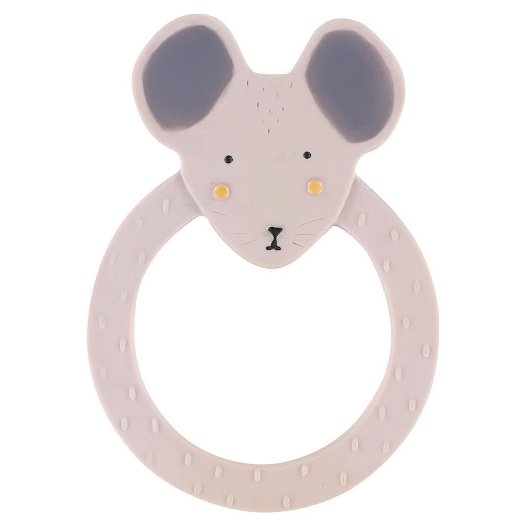 Natuurlijk rubber ronde bijtring - Mrs. Mouse