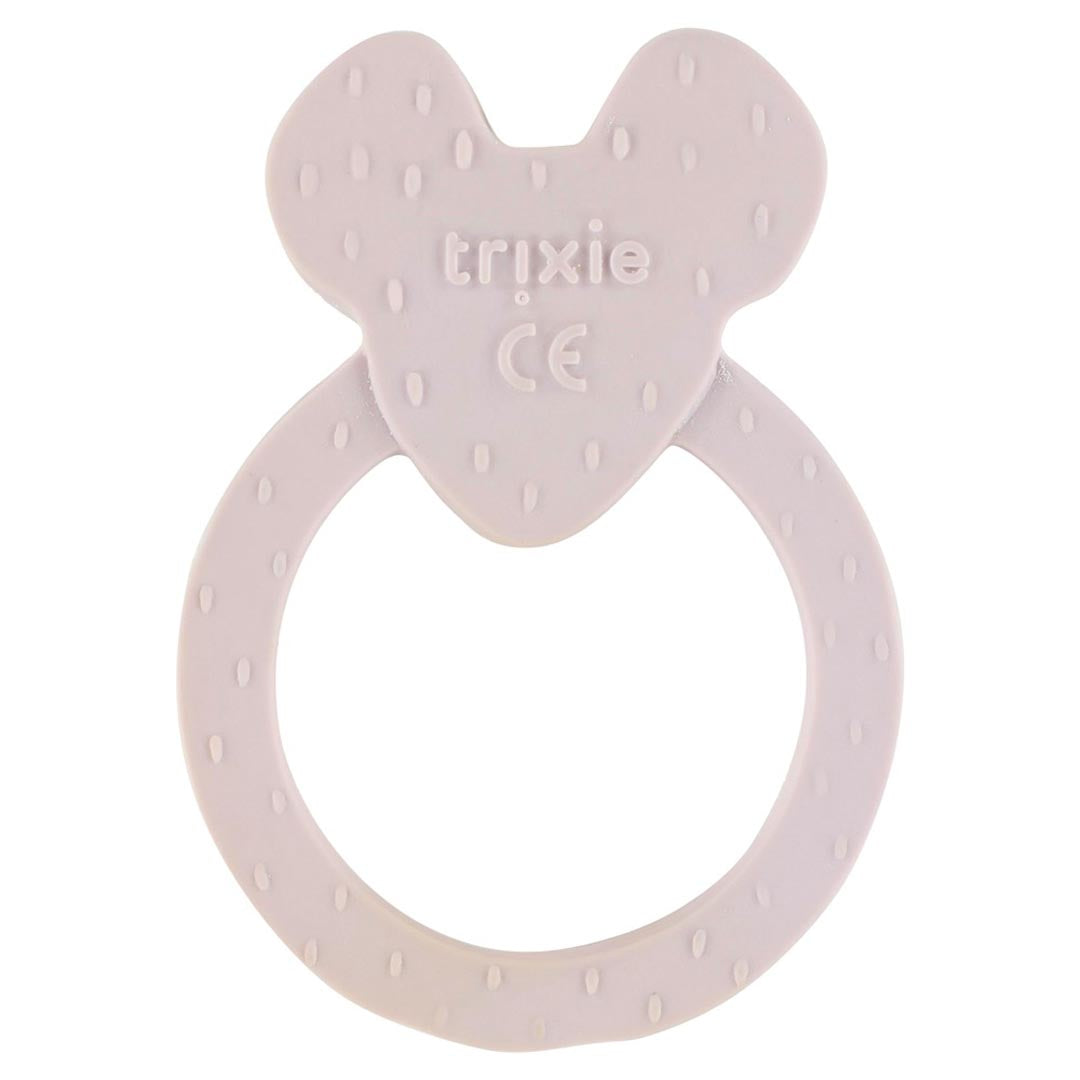 Natuurlijk rubber ronde bijtring - Mrs. Mouse