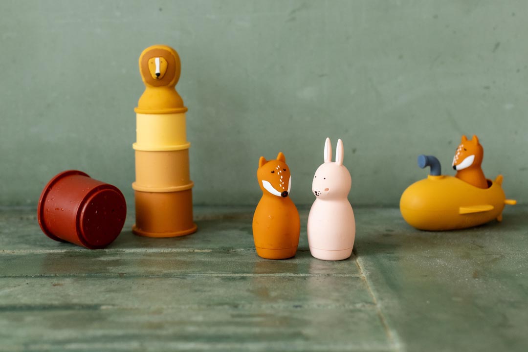 Badspeelgoed sproeiende dieren - Mrs. Rabbit & Mr. Fox