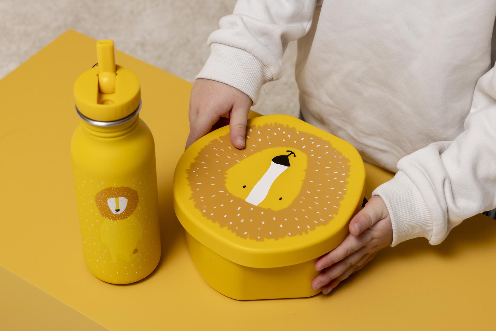 Trixie shaped lunchbox and drinking bottle Mr. Lion