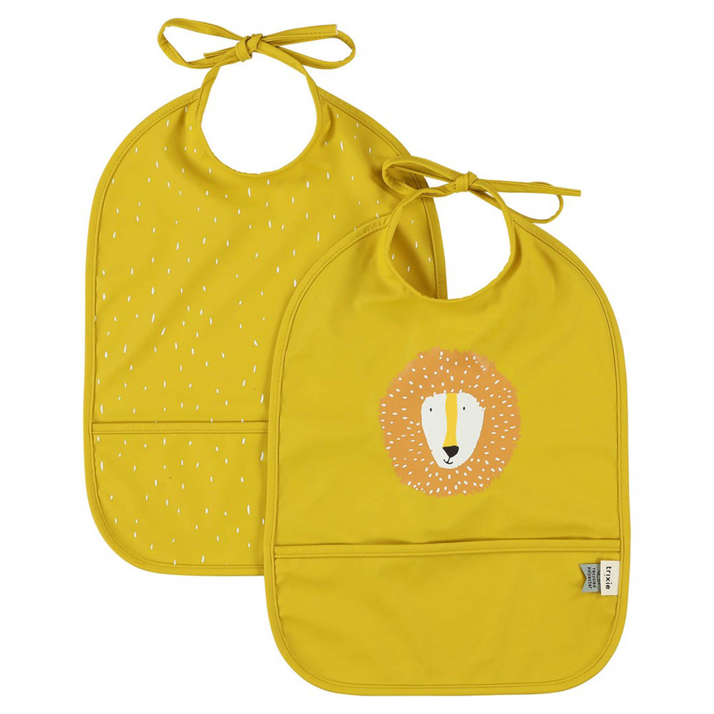 Afwasbaar slabbetje 2-pack - Mr. Lion