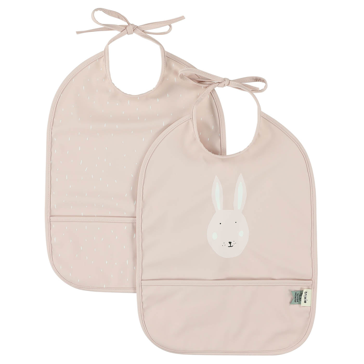 Afwasbaar slabbetje 2-pack - Mrs. Rabbit