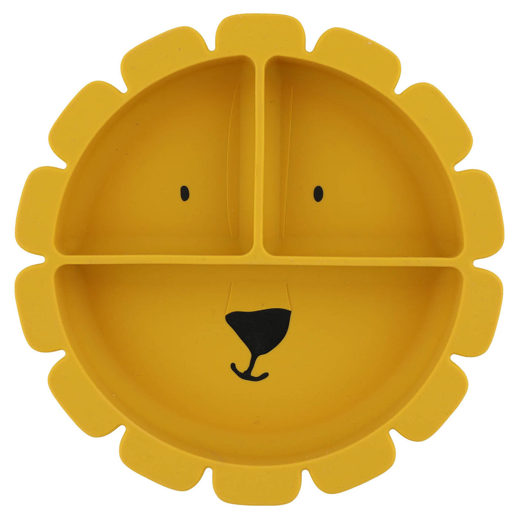 Siliconen bord met vakjes en zuignap - Mr. Lion