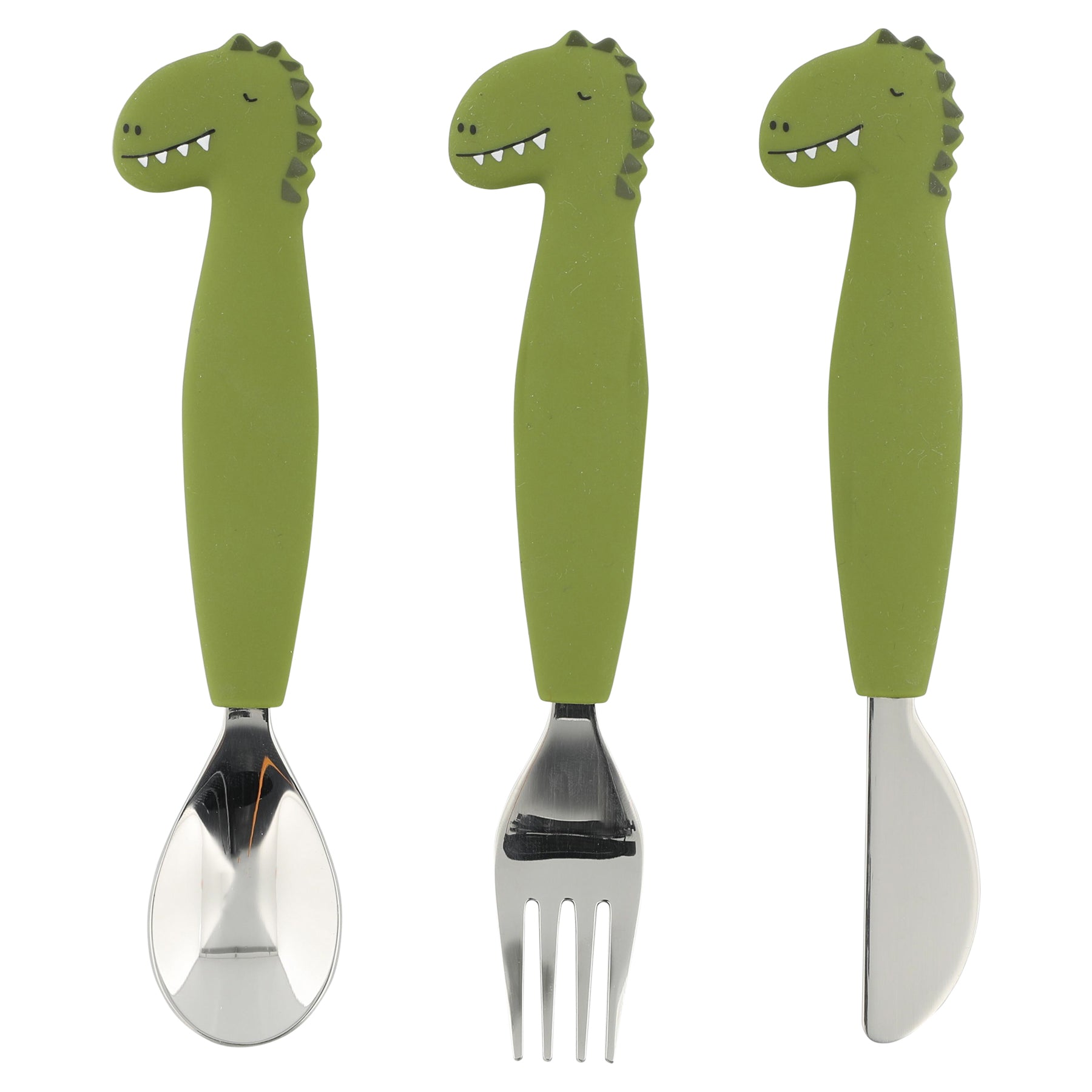 Siliconen eetset 3 stuks - Mr. Dino