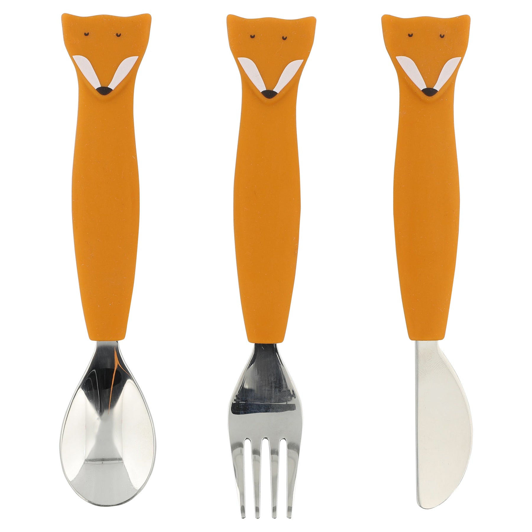 Siliconen eetset 3 stuks - Mr. Fox