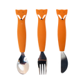 Siliconen eetset 3 stuks - Mr. Fox