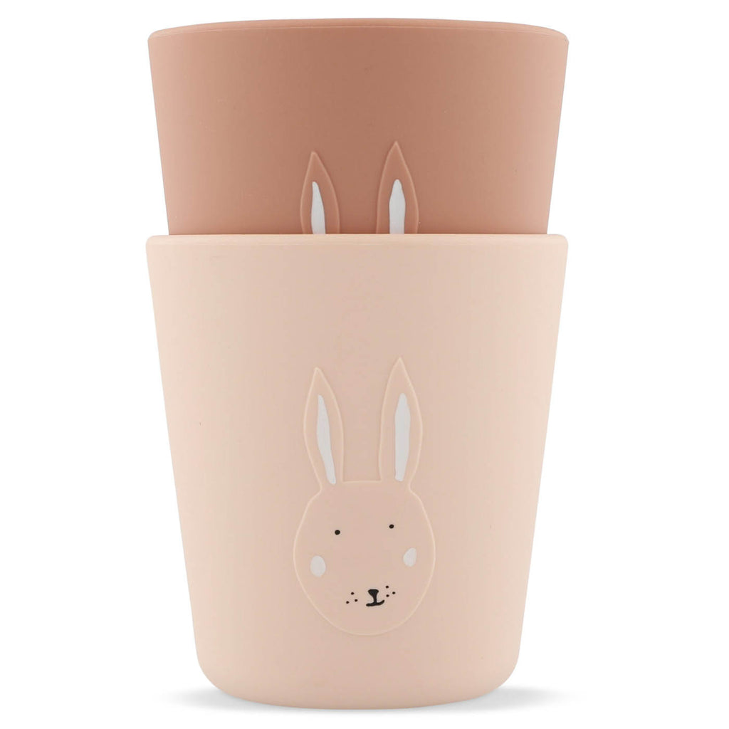 Siliconen beker 2-pack - Mrs. Rabbit