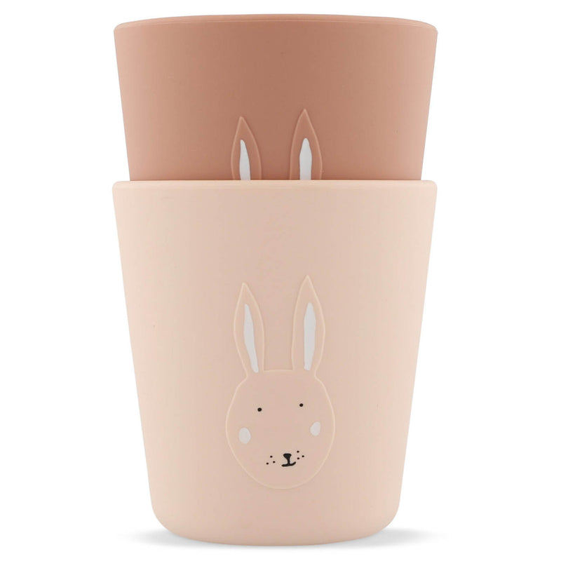 Siliconen beker 2-pack - Mrs. Rabbit