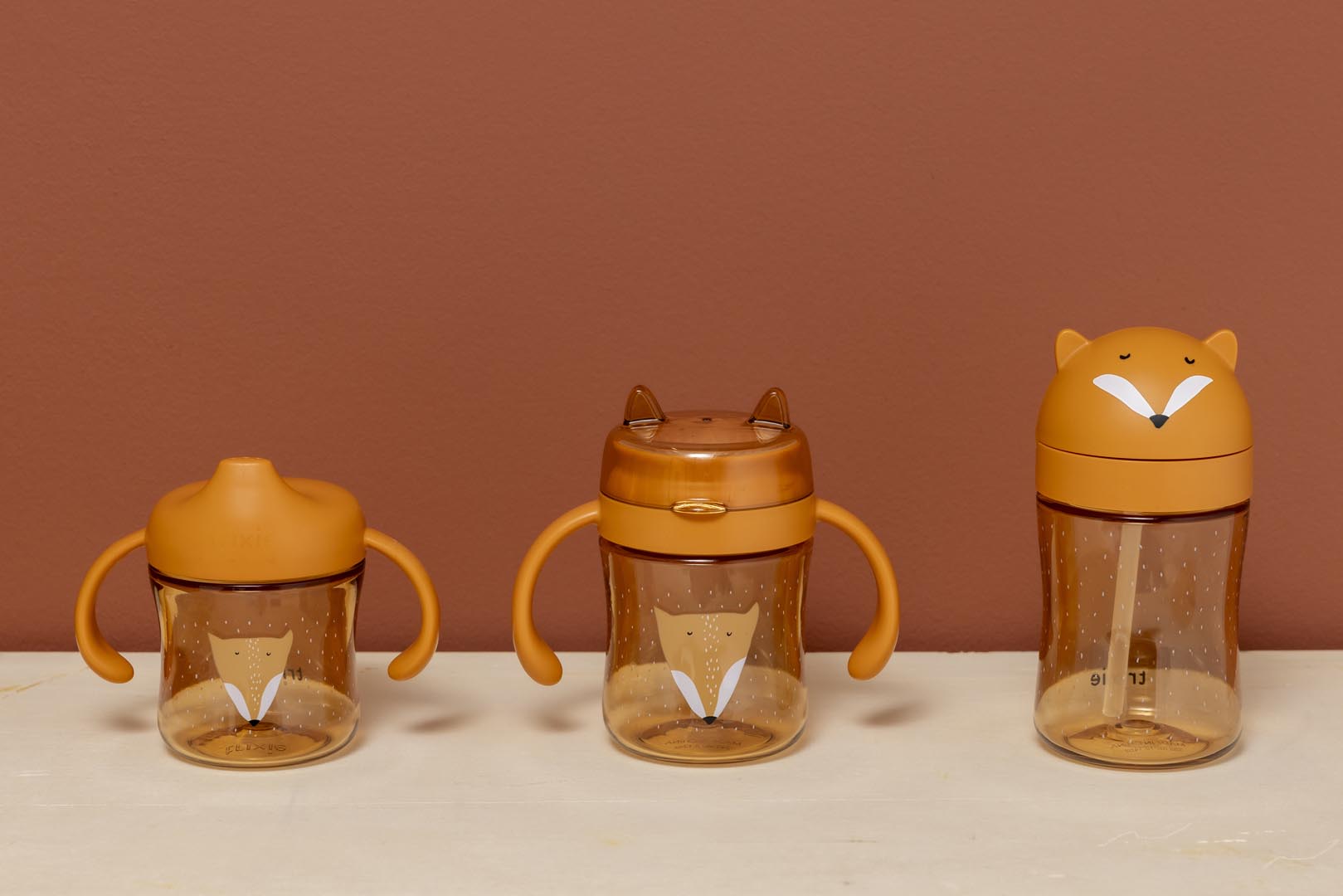 360° drinkbeker met handvatten - Mr. Fox